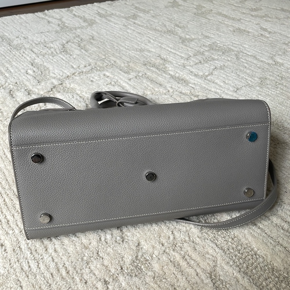 Saint Laurent Grained Calfskin Small Sac De Jour Grey - Picture 12 of 16